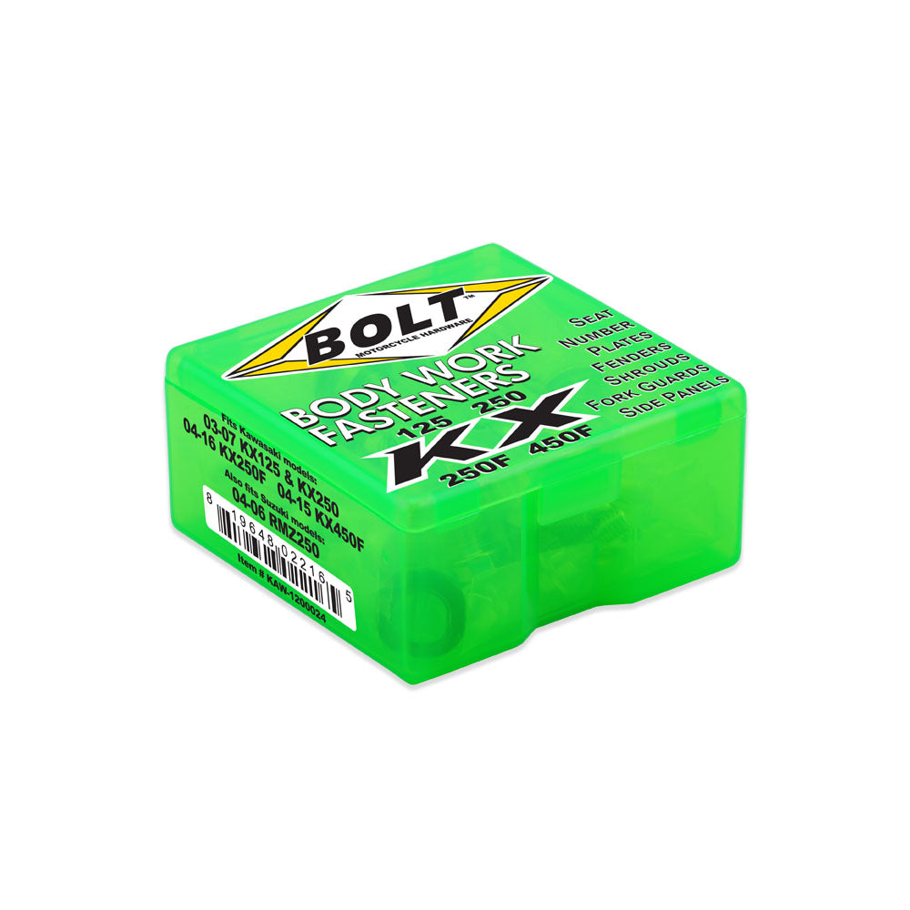 Plastic Fastener Kit Kaw/Suz Kx125-250 03-08, Kx250F 04-16, Kx450F 06-15