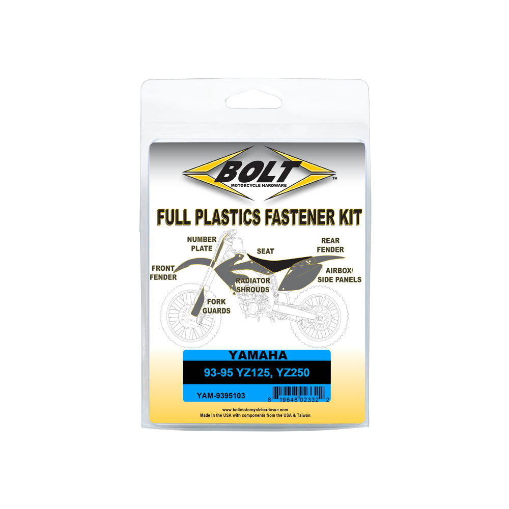 Plastic Fastener Kit Yamaha Yz125-250 93-95