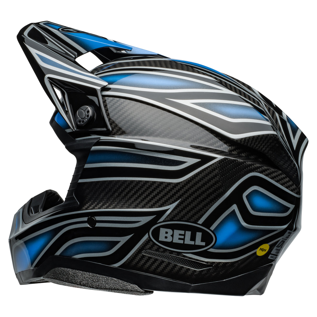 BELL MX 2024 MOTO-10 SPHERICAL MIPS ADULT WEBB MARMONT BLUE HELMET
