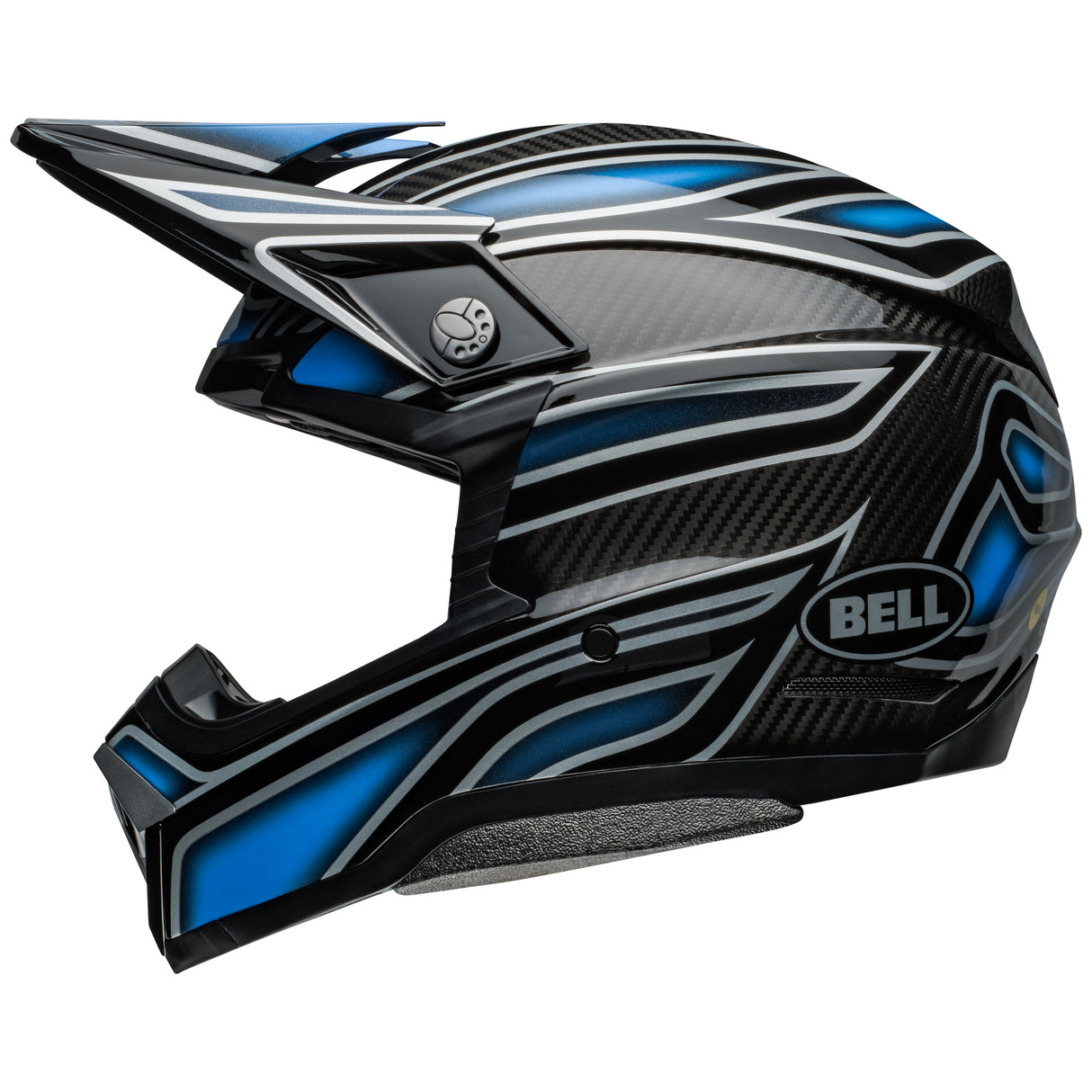 BELL MX 2024 MOTO-10 SPHERICAL MIPS ADULT WEBB MARMONT BLUE HELMET