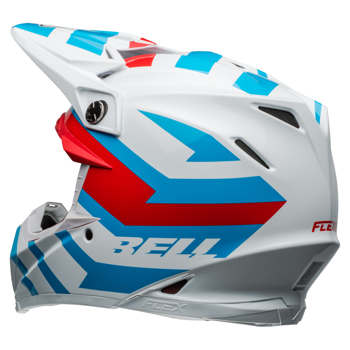 BELL MX 2024 MOTO-9S FLEX ADULT BANSHEE WHITE RED HELMET