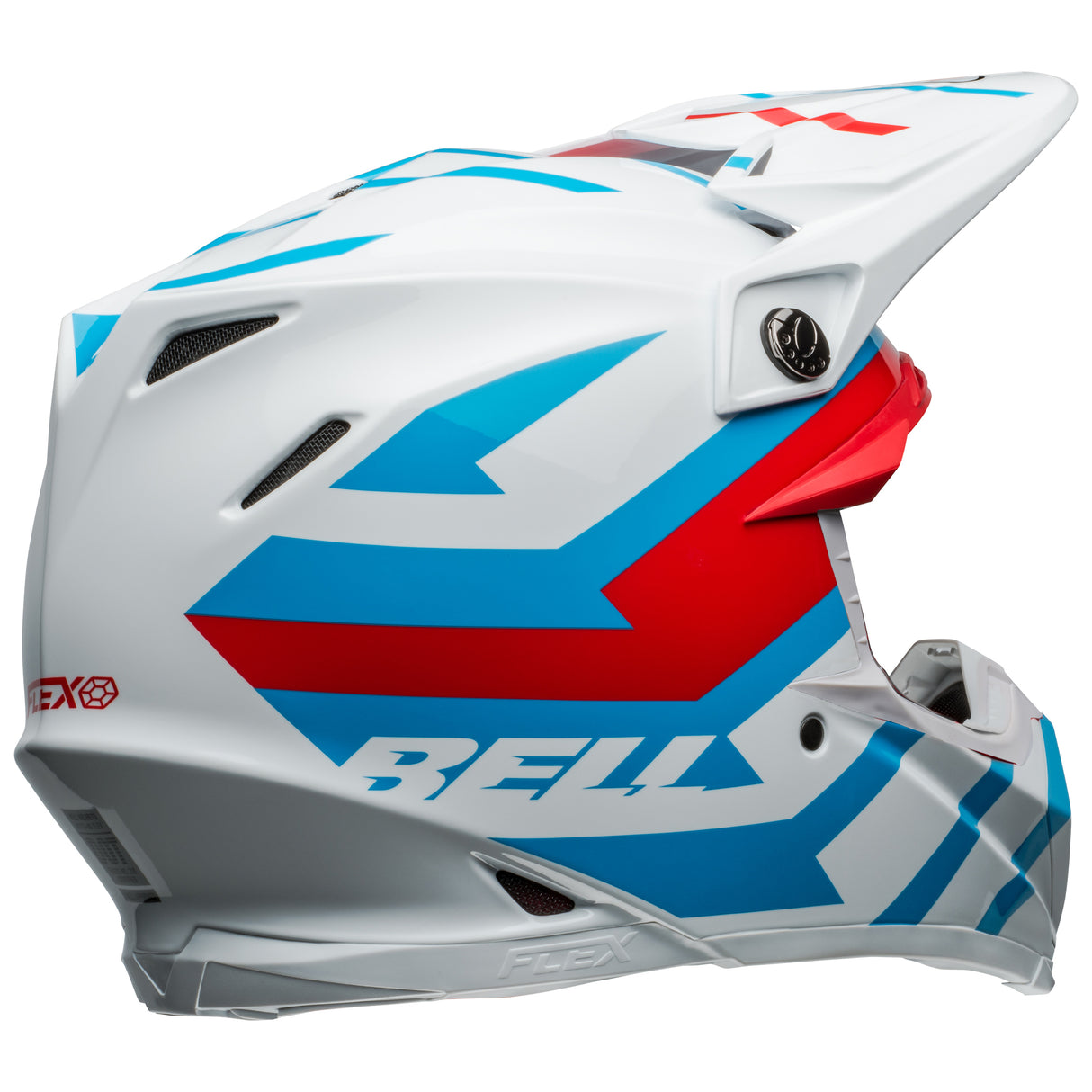 BELL MX 2024 MOTO-9S FLEX ADULT BANSHEE WHITE RED HELMET