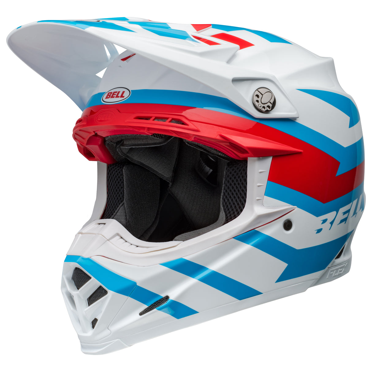 BELL MX 2024 MOTO-9S FLEX ADULT BANSHEE WHITE RED HELMET
