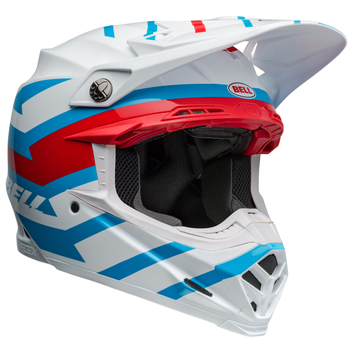 BELL MX 2024 MOTO-9S FLEX ADULT BANSHEE WHITE RED HELMET
