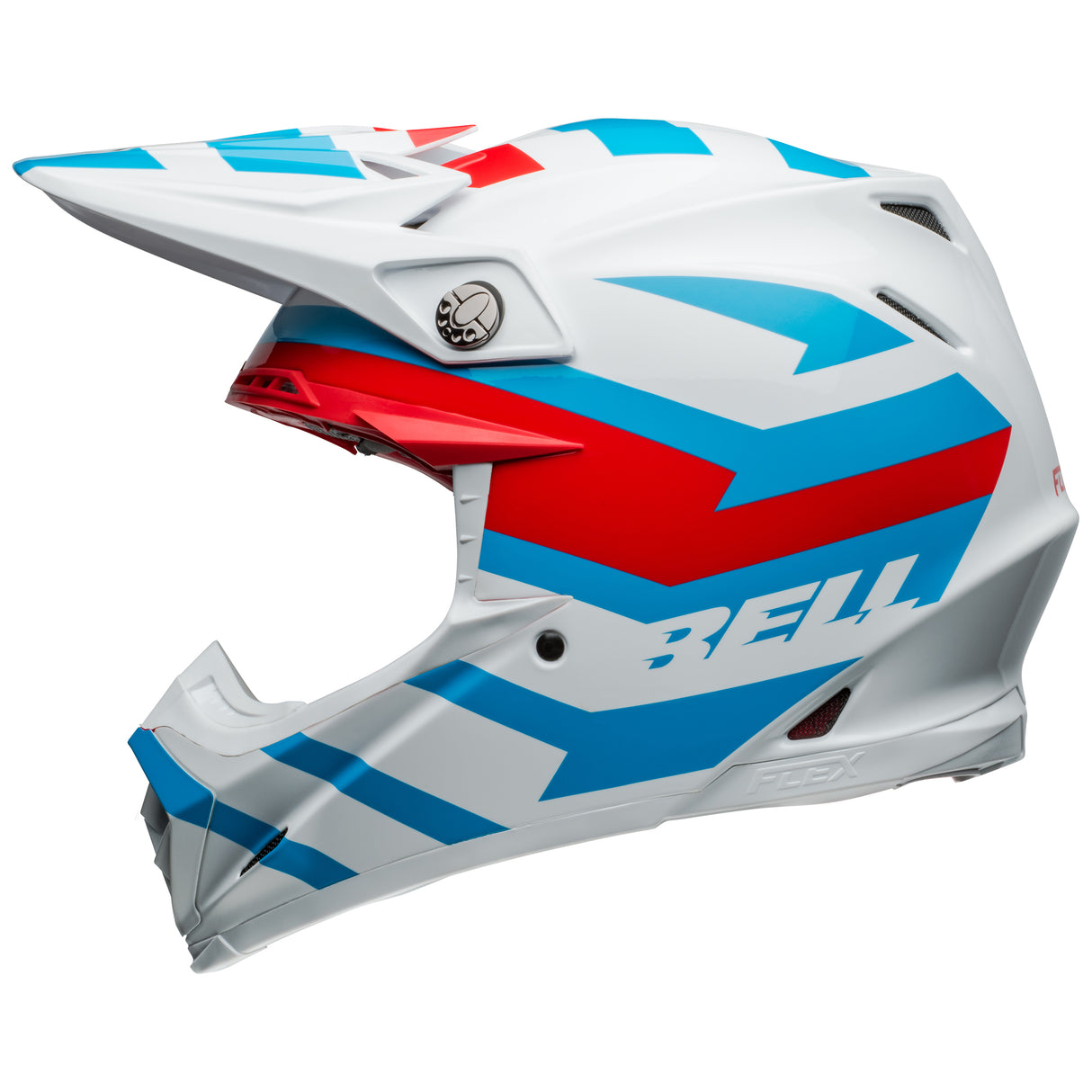 BELL MX 2024 MOTO-9S FLEX ADULT BANSHEE WHITE RED HELMET