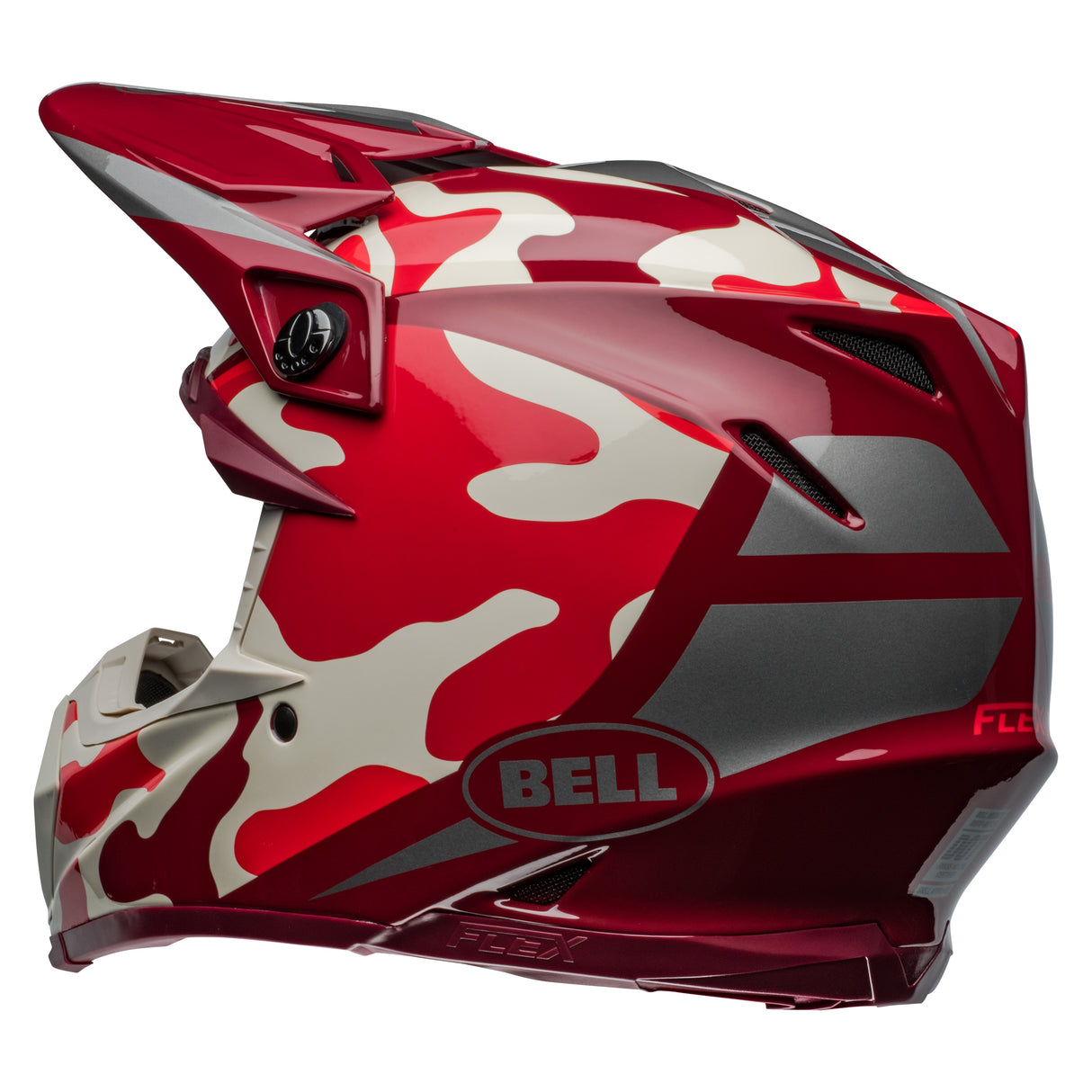 BELL MX 2024 MOTO-9S FLEX ADULT FERRANDIS MERCHANT RED SILVER HELMET