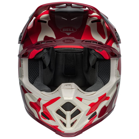 BELL MX 2024 MOTO-9S FLEX ADULT FERRANDIS MERCHANT RED SILVER HELMET