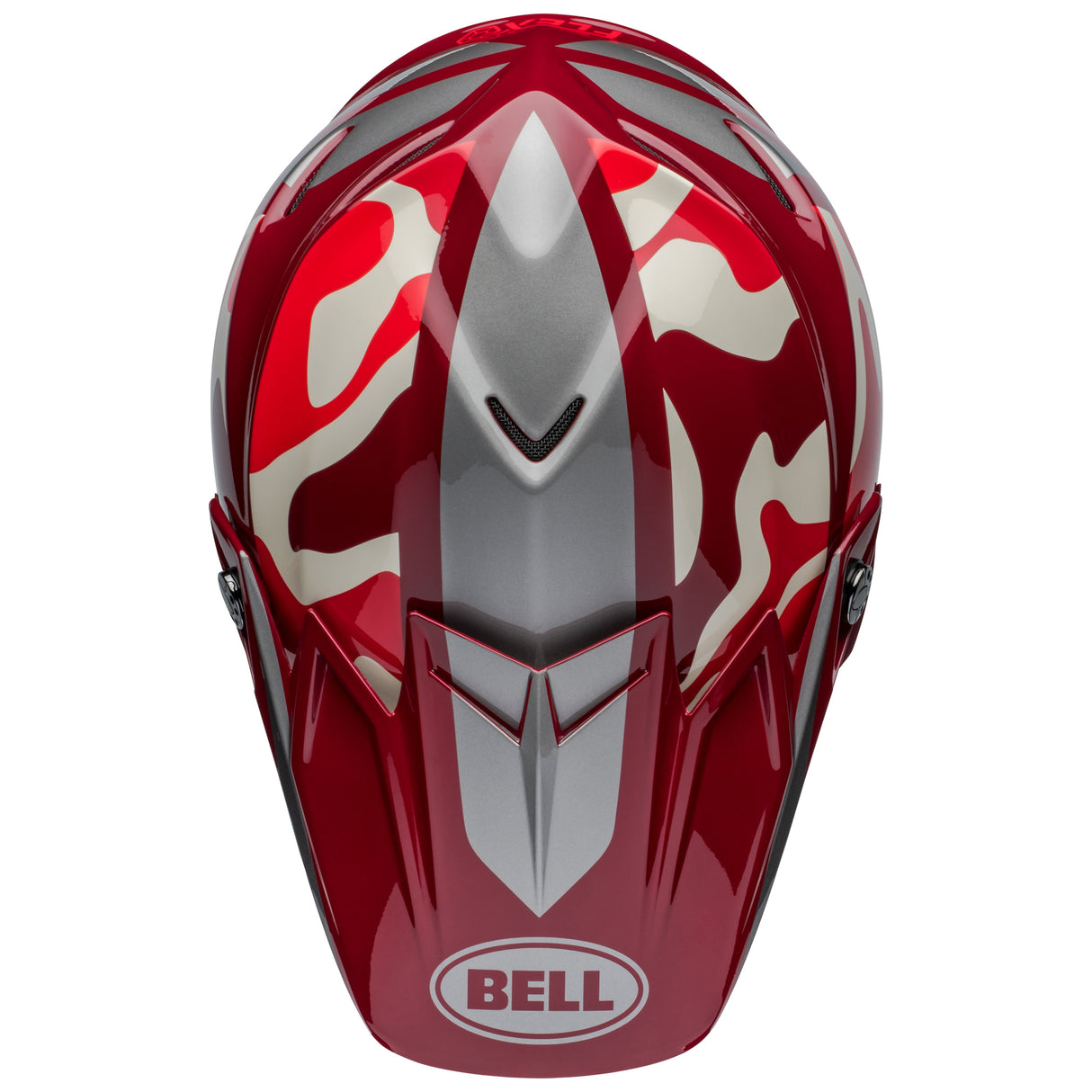 BELL MX 2024 MOTO-9S FLEX ADULT FERRANDIS MERCHANT RED SILVER HELMET