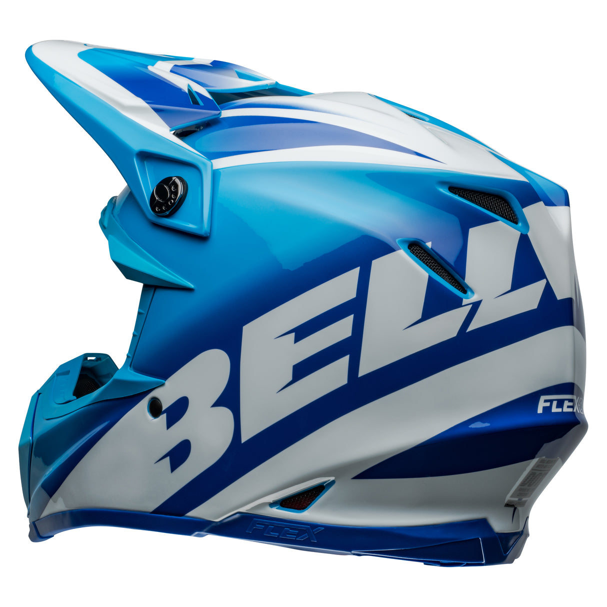BELL MX 2024 MOTO-9S FLEX ADULT RAIL BLUE WHITE HELMET
