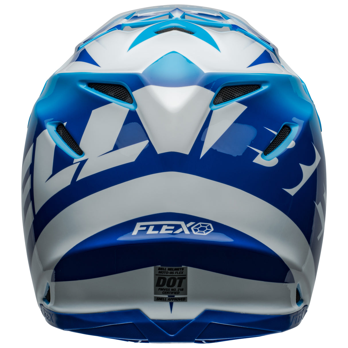 BELL MX 2024 MOTO-9S FLEX ADULT RAIL BLUE WHITE HELMET