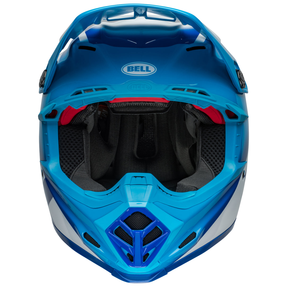 BELL MX 2024 MOTO-9S FLEX ADULT RAIL BLUE WHITE HELMET