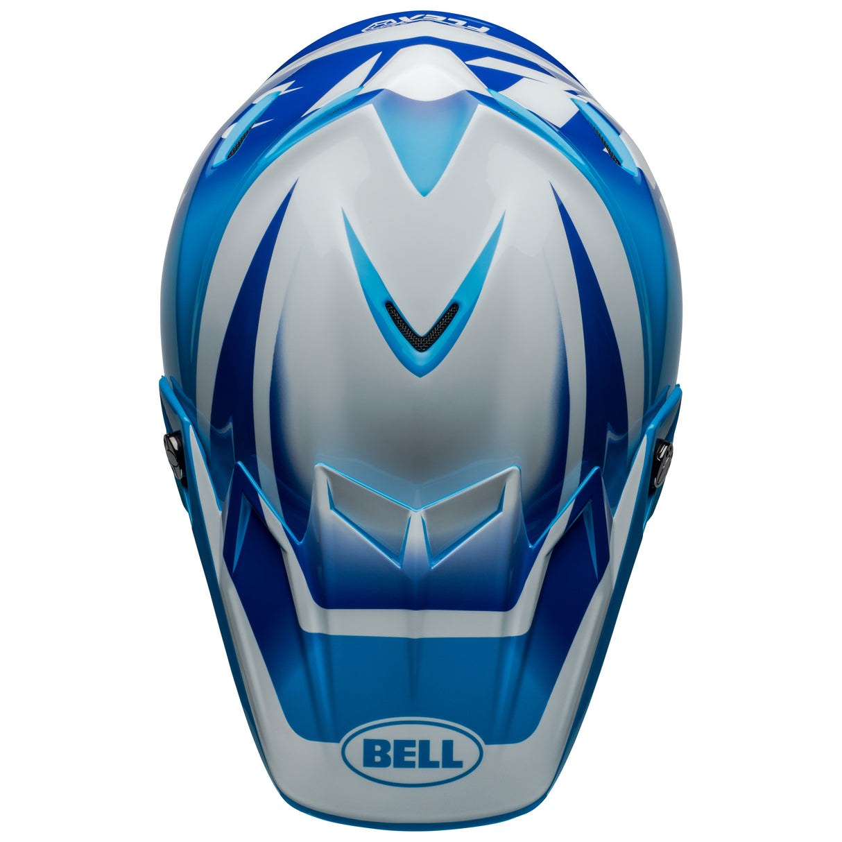BELL MX 2024 MOTO-9S FLEX ADULT RAIL BLUE WHITE HELMET