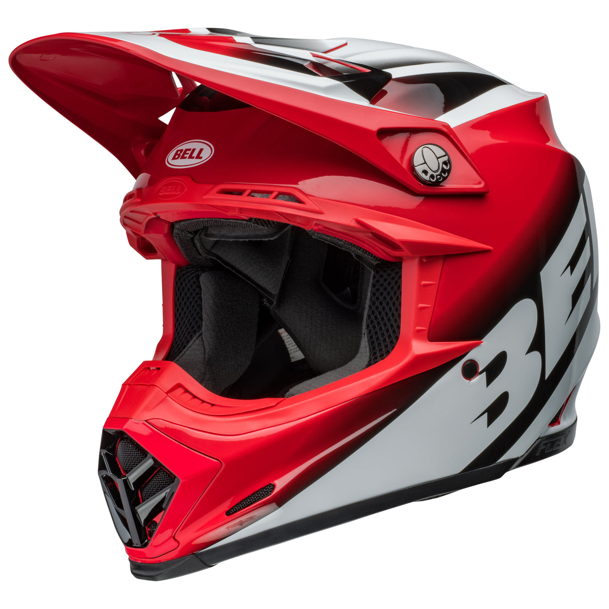 BELL MX 2024 MOTO-9S FLEX ADULT RAIL RED WHITE HELMET