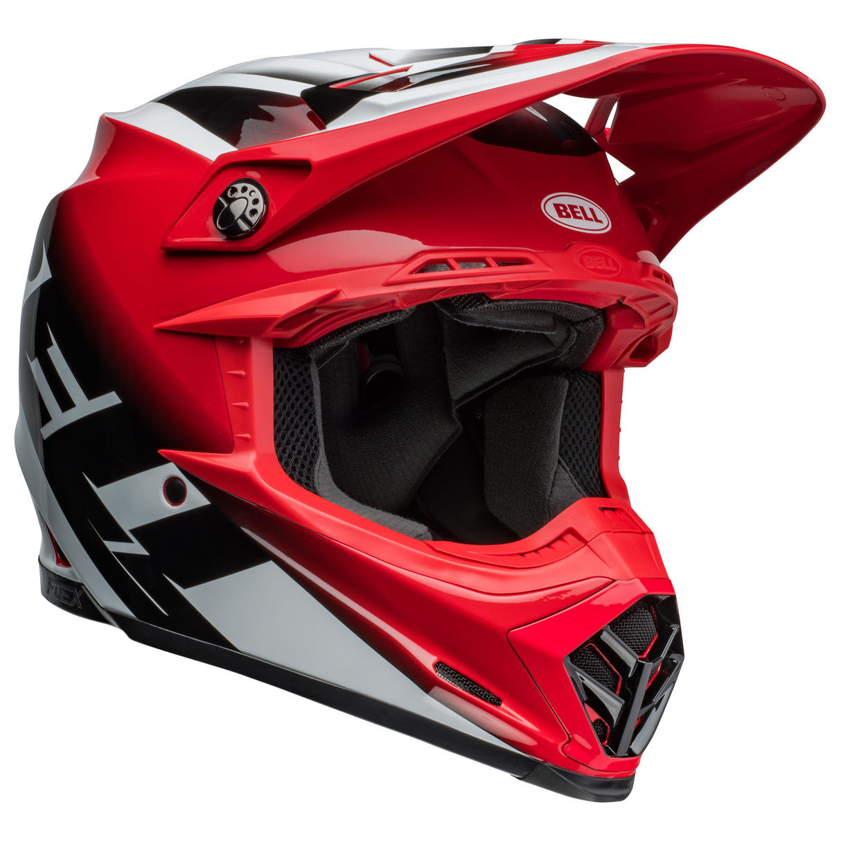 BELL MX 2024 MOTO-9S FLEX ADULT RAIL RED WHITE HELMET