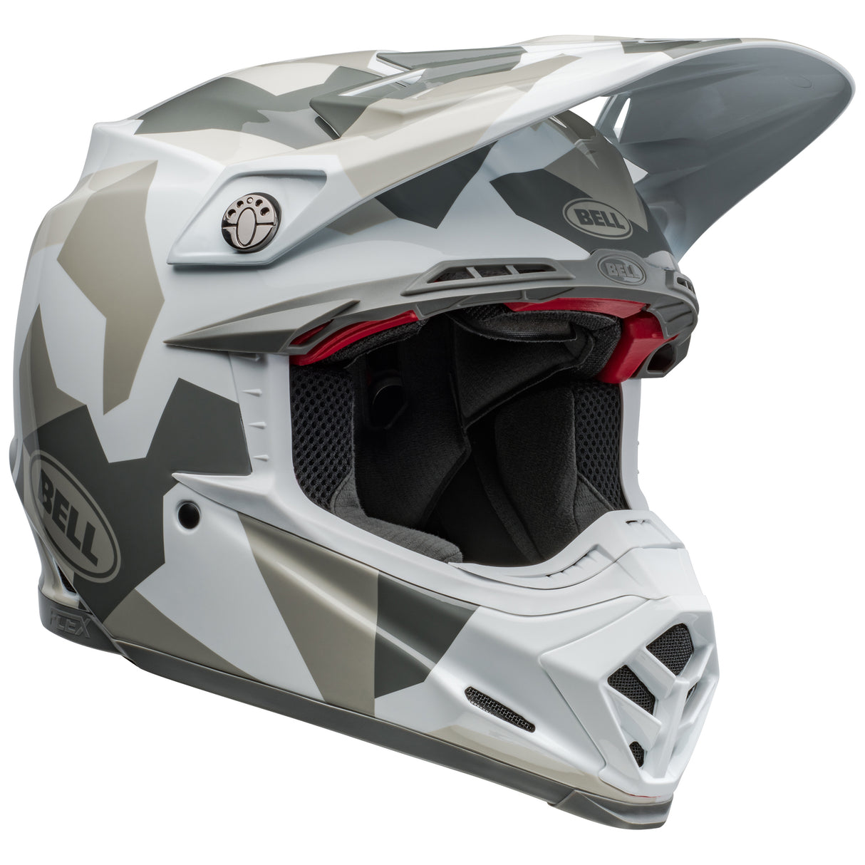 BELL MX 2024 MOTO-9S FLEX ADULT ROVER WHITE CAMO HELMET