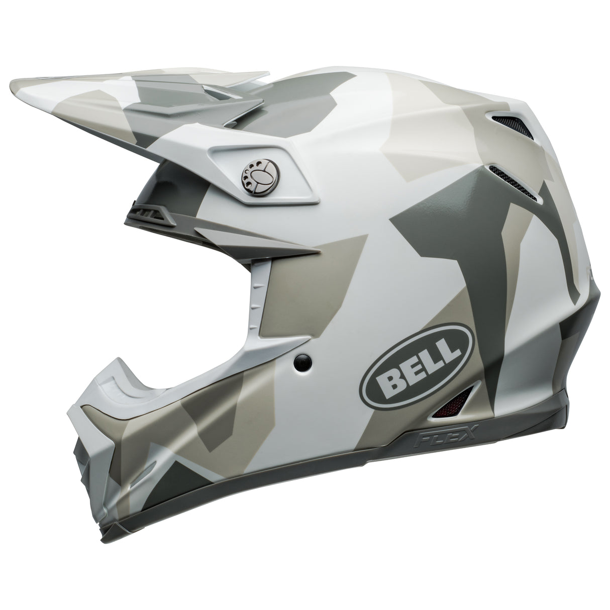 BELL MX 2024 MOTO-9S FLEX ADULT ROVER WHITE CAMO HELMET
