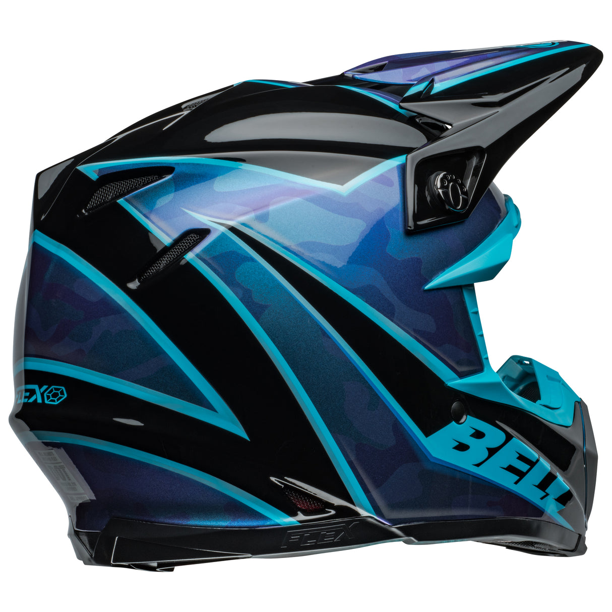 BELL MX 2024 MOTO-9S FLEX ADULT SPRINT BLACK BLUE HELMET