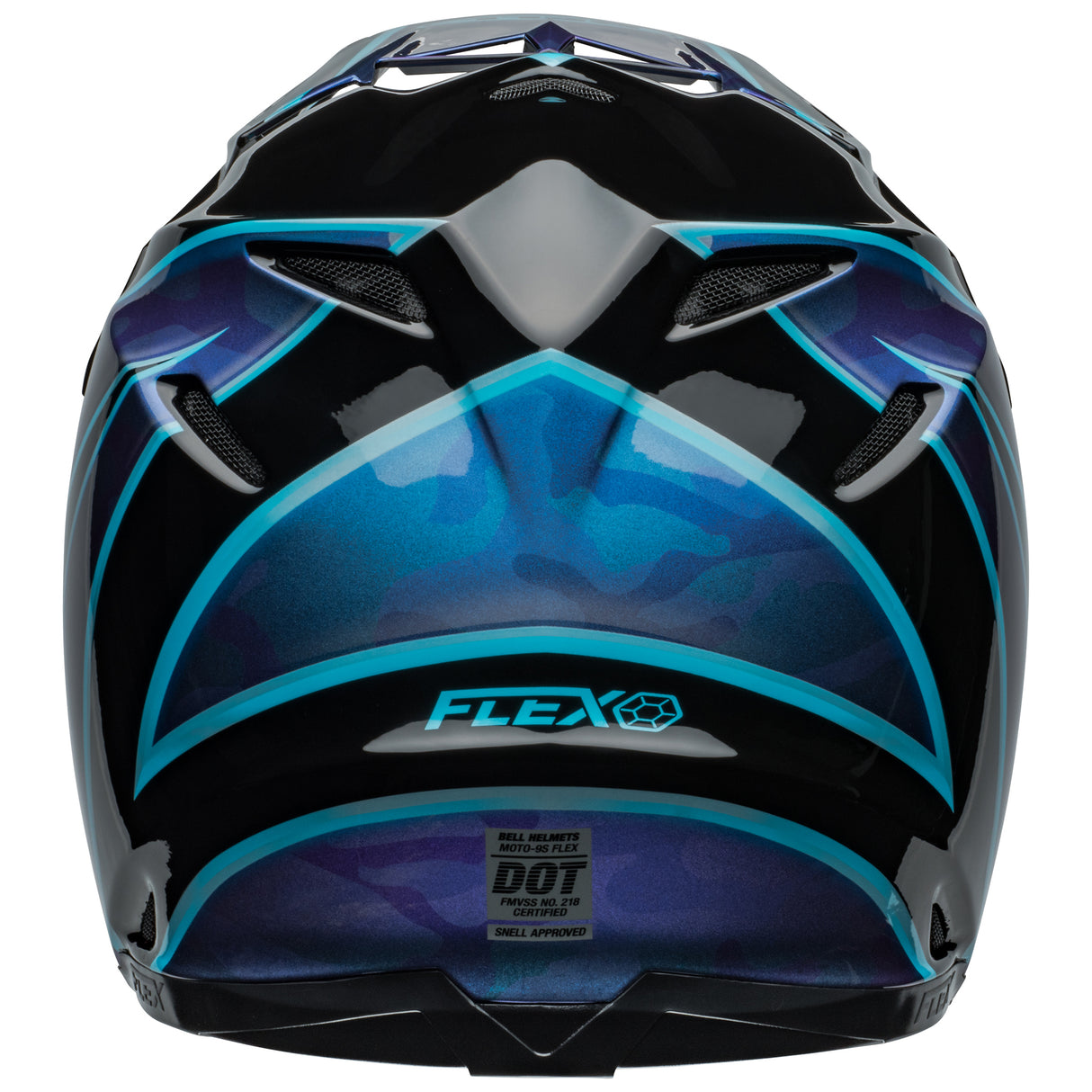 BELL MX 2024 MOTO-9S FLEX ADULT SPRINT BLACK BLUE HELMET