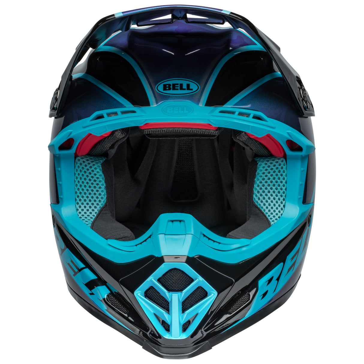 BELL MX 2024 MOTO-9S FLEX ADULT SPRINT BLACK BLUE HELMET