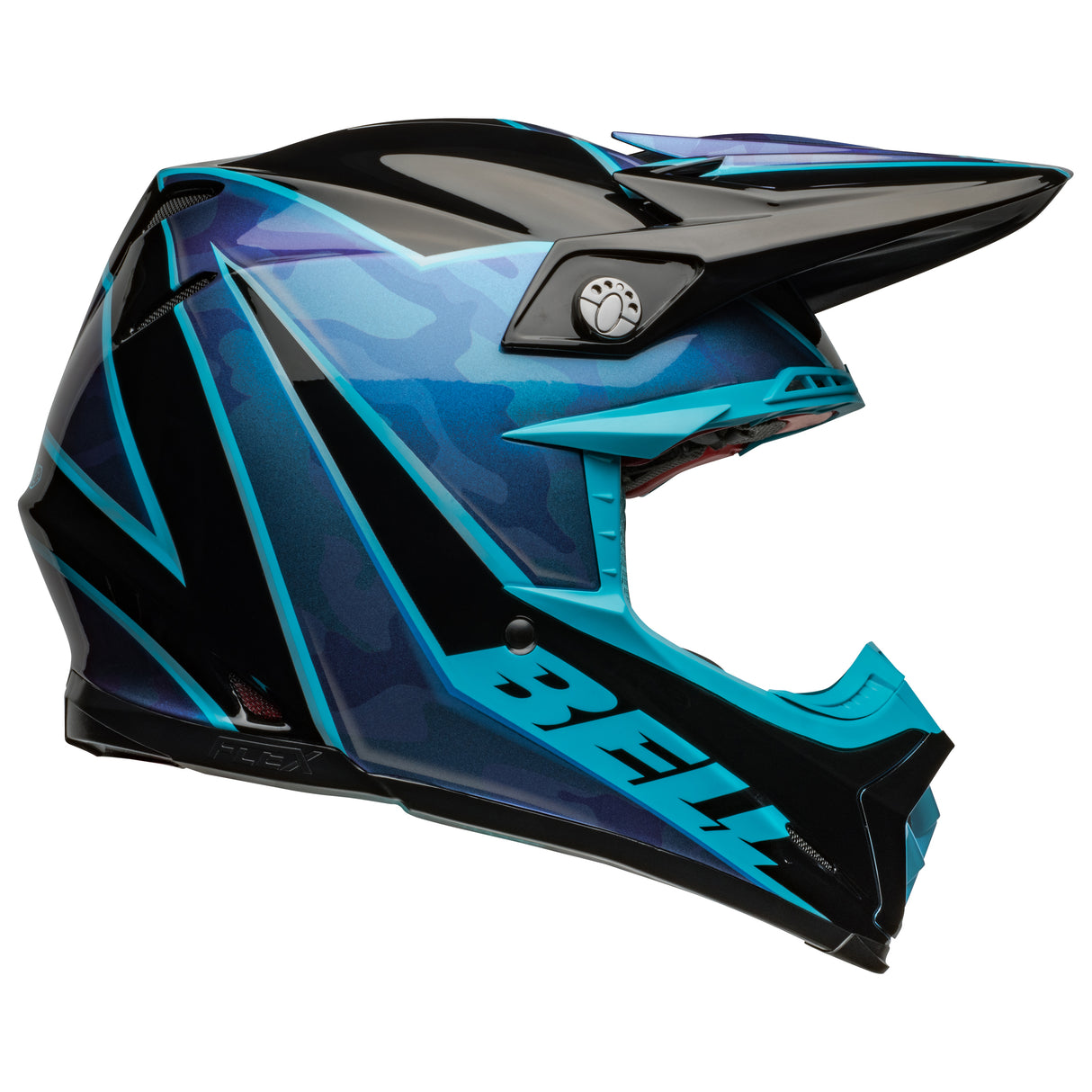 BELL MX 2024 MOTO-9S FLEX ADULT SPRINT BLACK BLUE HELMET