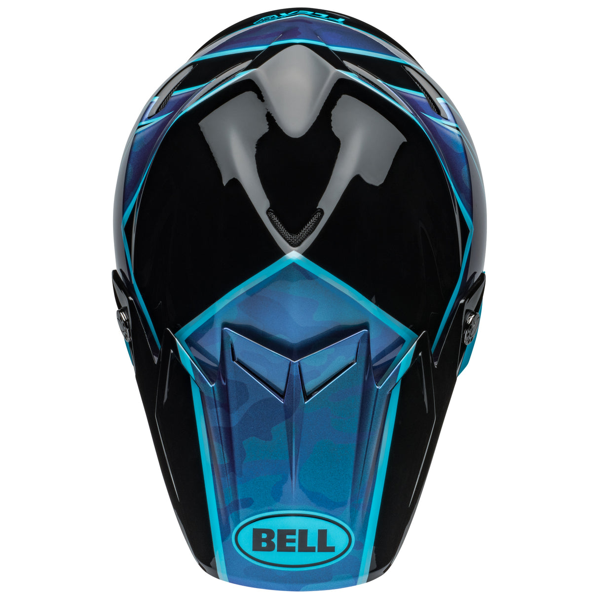 BELL MX 2024 MOTO-9S FLEX ADULT SPRINT BLACK BLUE HELMET