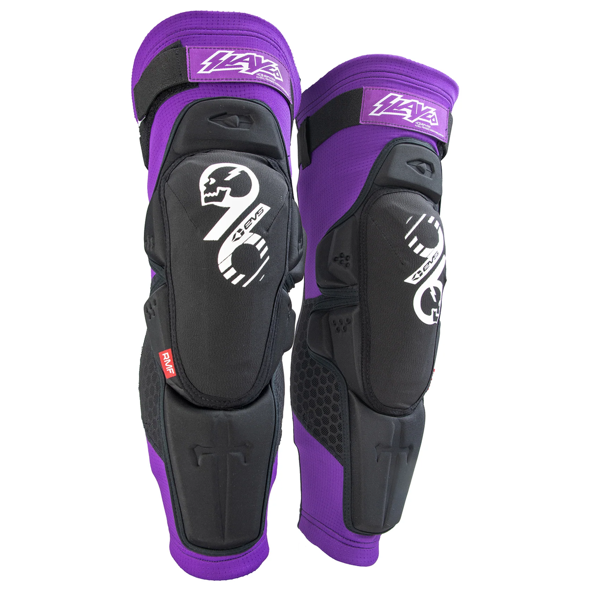 EVS Slayco Knee Guard (Black/Purple) Pair