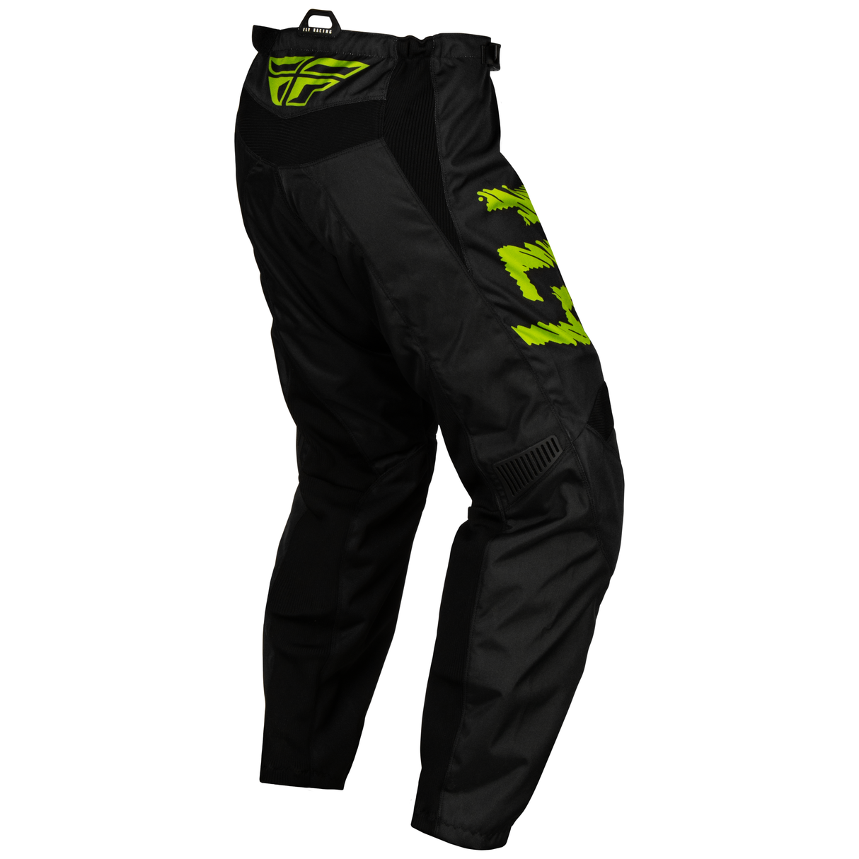 FLY RACING FLY 2024 YOUTH F-16 BLACK NEON GREEN LIGHT GREY PANTS