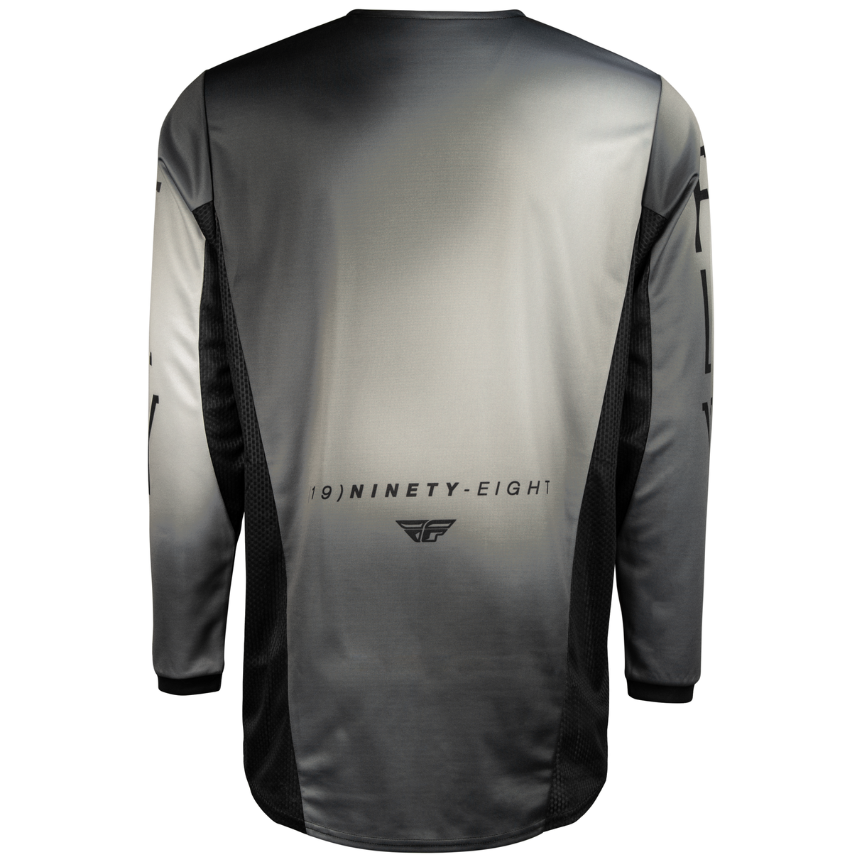 FLY RACING FLY 2024 YOUTH KINETIC PRODIGY BLACK LIGHT GREY JERSEY