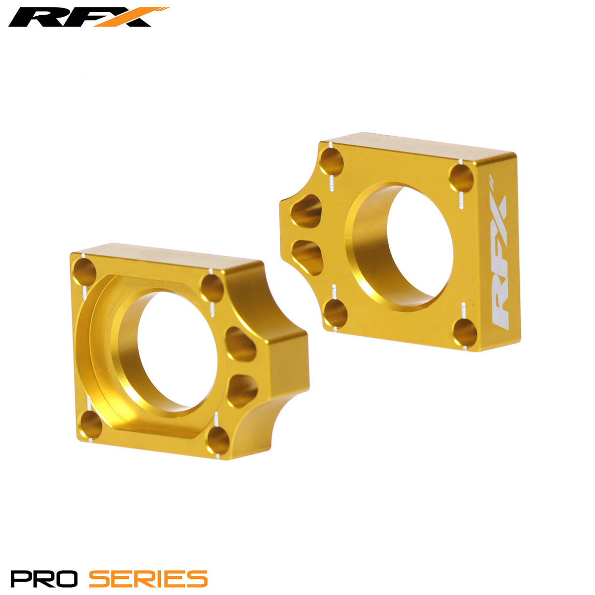 RFX Pro Rear Axle Adjuster Blocks Suzuki RMZ250/450 06-24