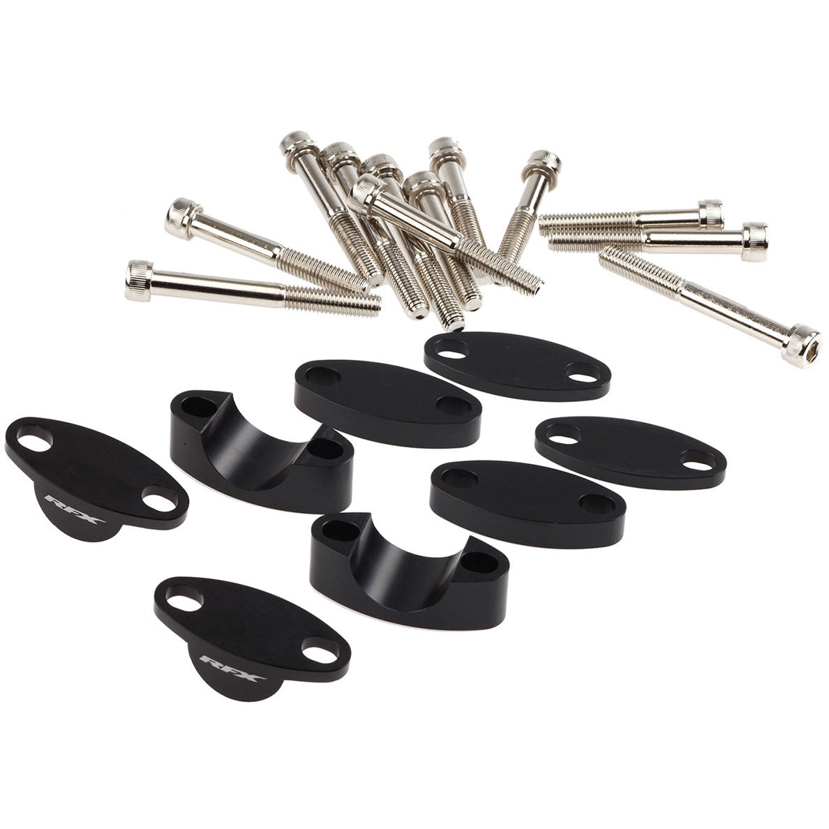 RFX Race Handlebar Riser Kit 28.6mm Universal Raises 25mm/30mm/35mm/40mm