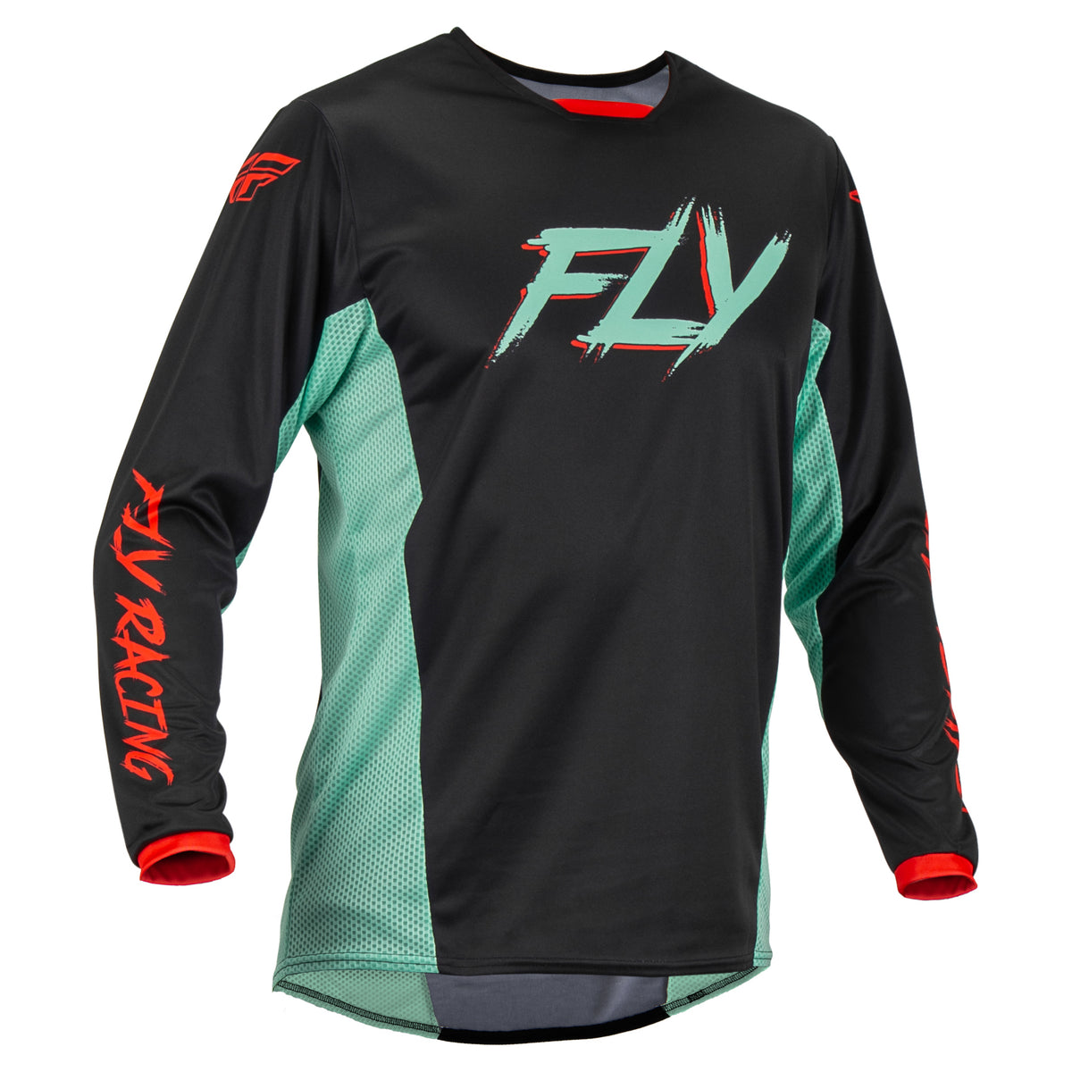 FLY 2023 KINETIC S.E. RAVE JERSEY BLACK/MINT/RED