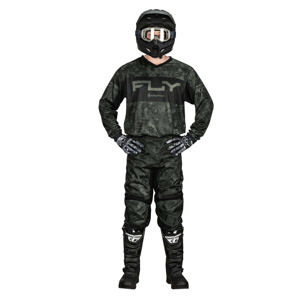 FLY RACING FLY 2024 F-16 S.E KRYPTEK MOSS GREY BLACK JERSEY