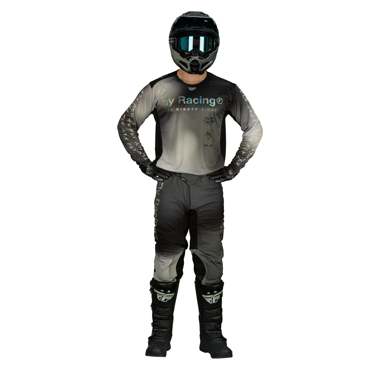 FLY RACING FLY 2024 LITE S.E LEGACY LIGHT GREY BLACK PANTS