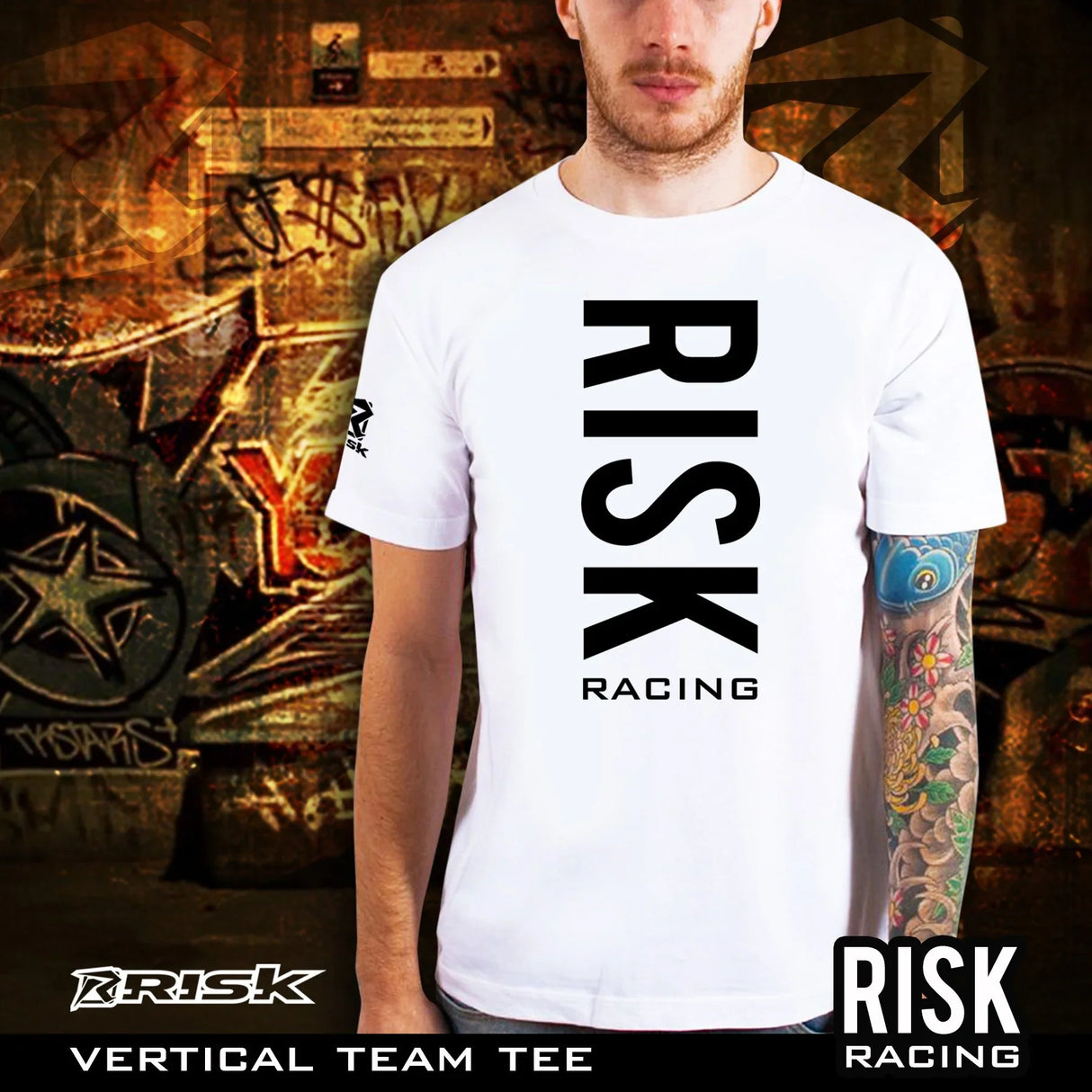 Risk Racing T Shirt - Vertical