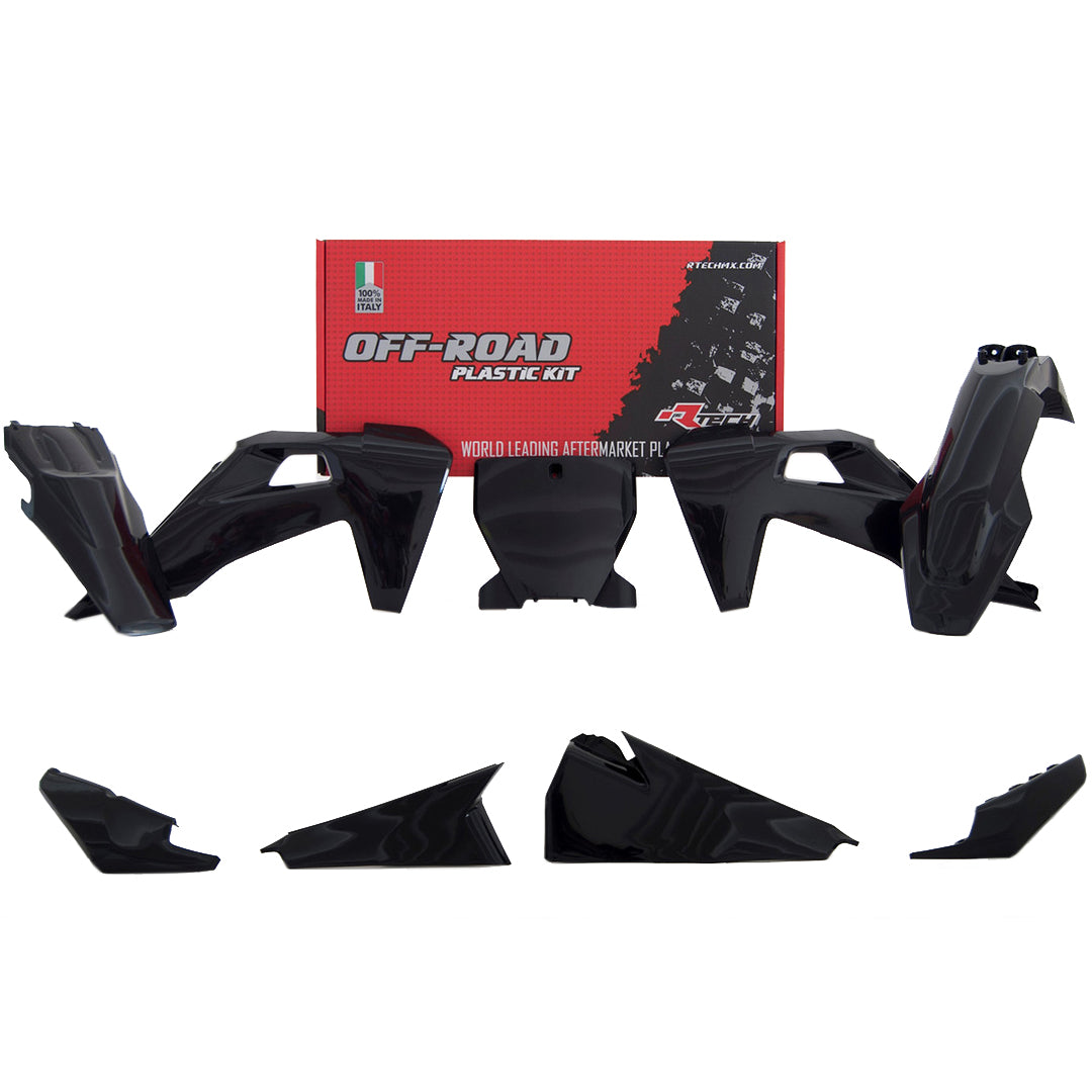 Rtech Plastic Kit (6pc) (Black) Husqvarna TC-FC125-450 19-21