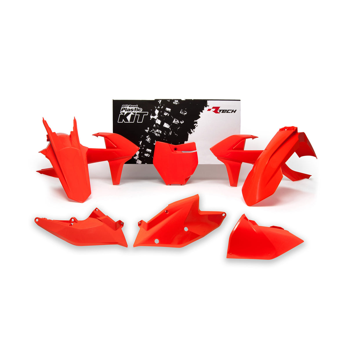 Rtech Plastic Kit (6pc) With Left Air Box Cover (K Orange) KTM SX125-150 16-18 SXF250-450 16-18 SX250 17-18