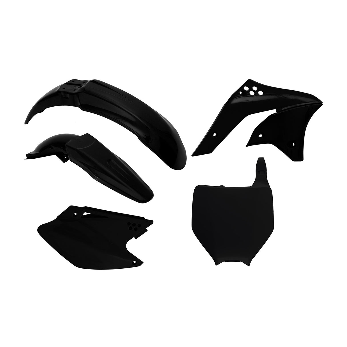 Rtech Plastic Kit (5pc) (Black) Kawasaki KXF250 06-08