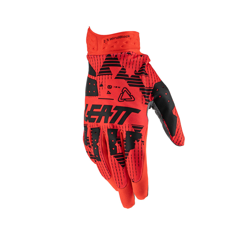 LEATT MOTO 2.5 WINDBLOCK RED GLOVES