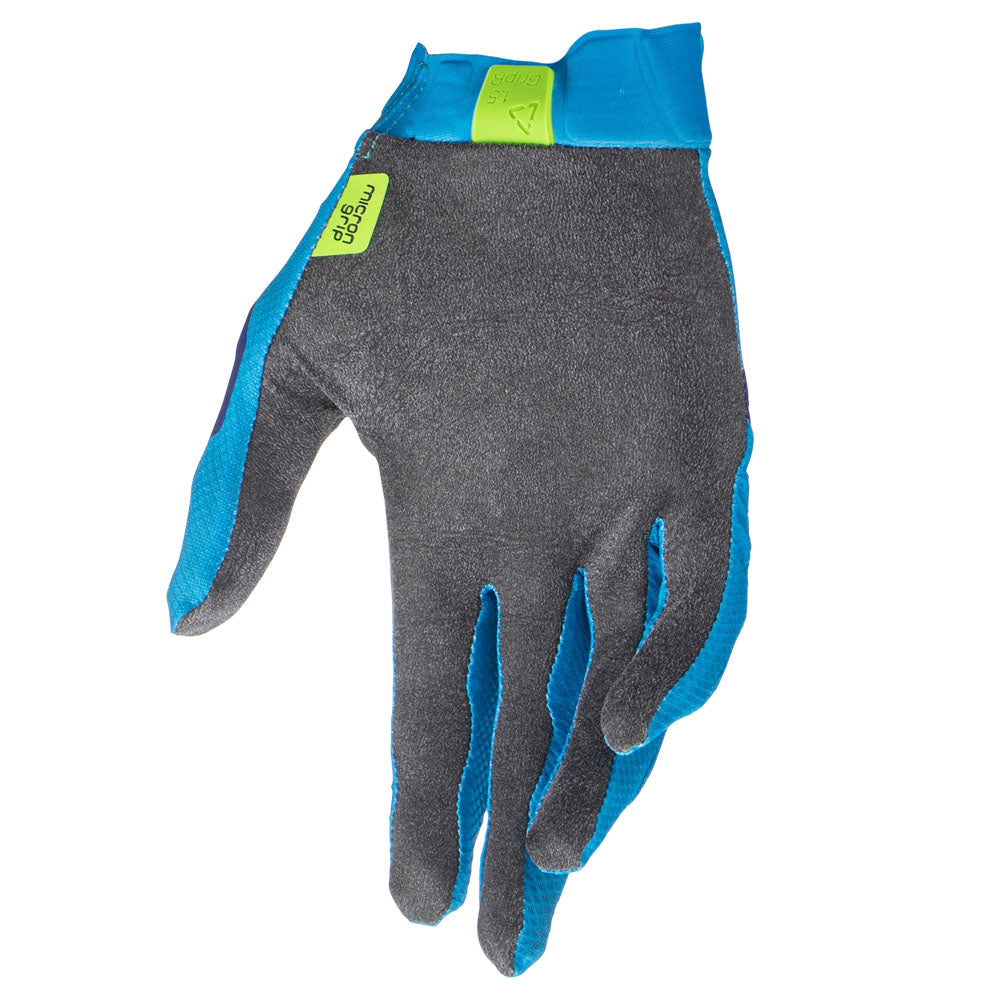 LEATT MOTO 1.5 GRIP R CYAN GLOVES