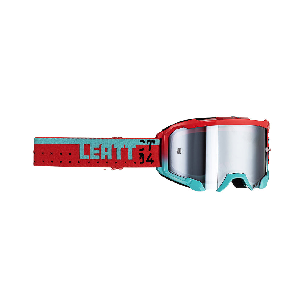 LEATT VELOCITY 4.5 IRIZ FUEL SILVER LENS GOOGLES