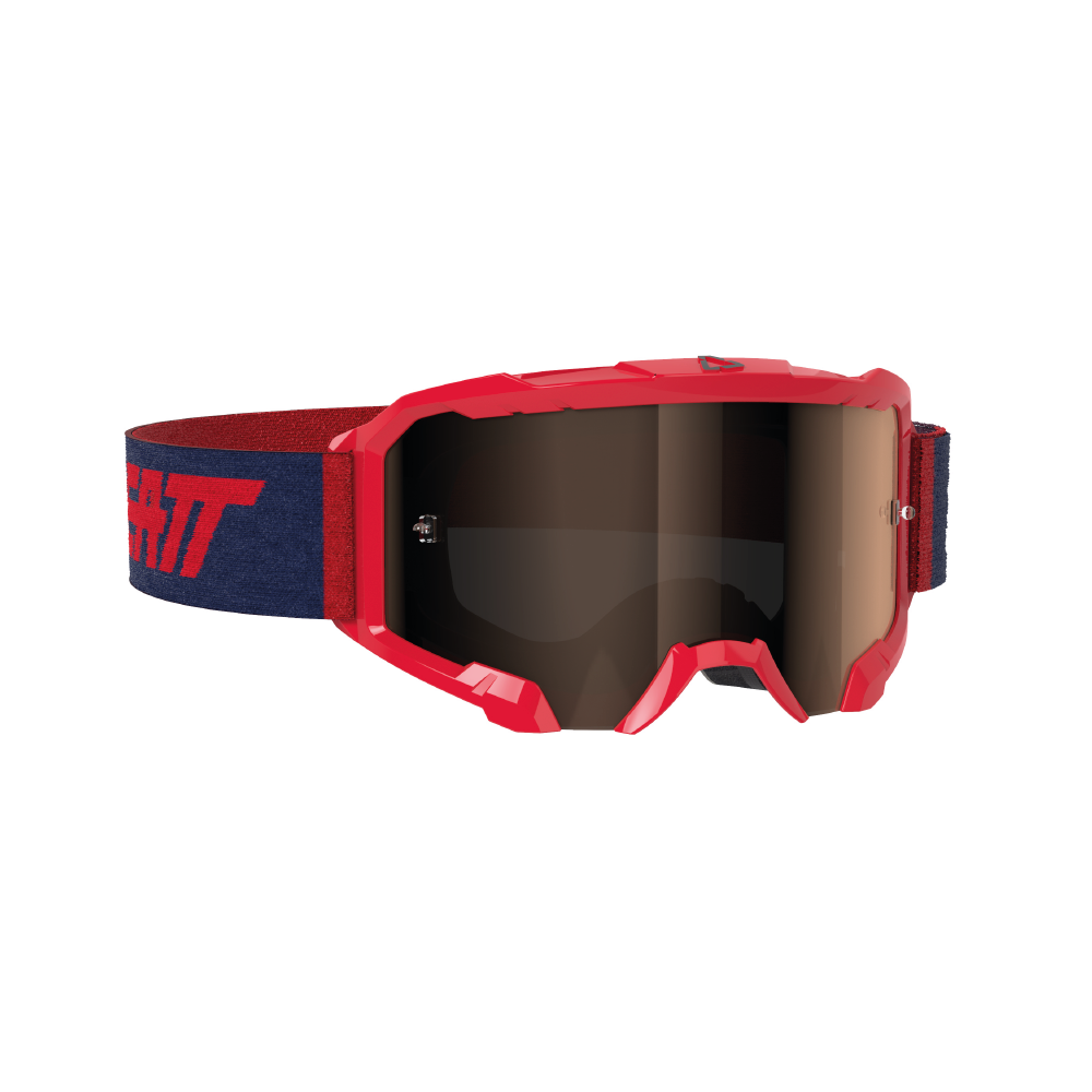 LEATT VELOCITY 4.5 IRIZ RED- PLATINUM LENS GOOGLES
