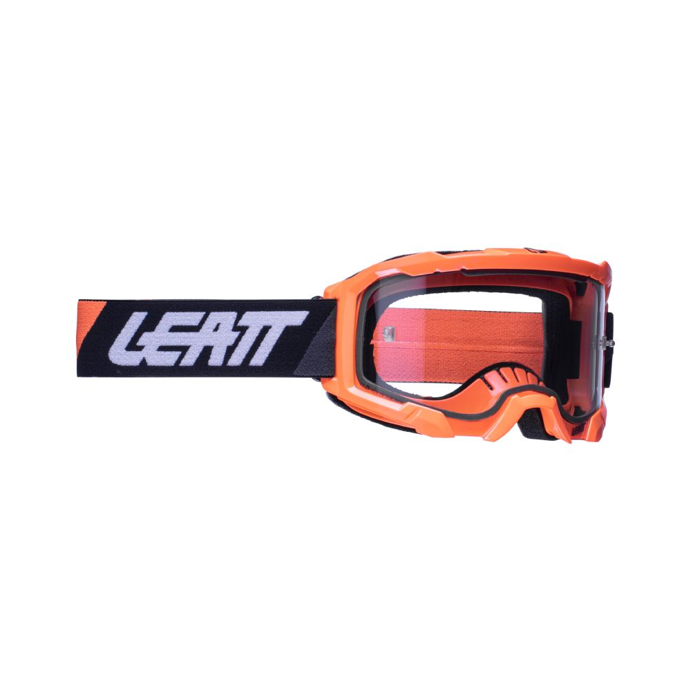 LEATT VELOCITY 4.5 NEON ORANGE CLEAR LENS GOOGLES