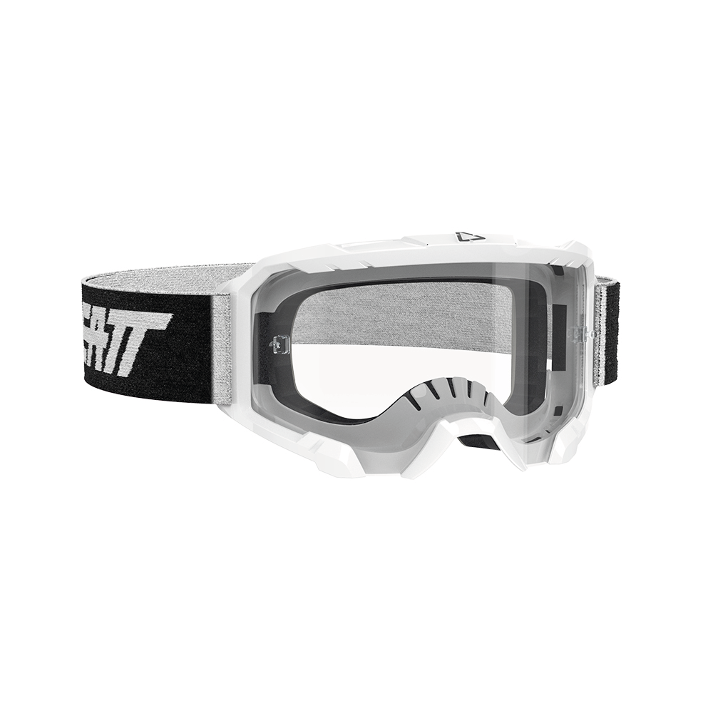 LEATT VELOCITY 4.5 WHITE CLEAR LENS GOOGLES