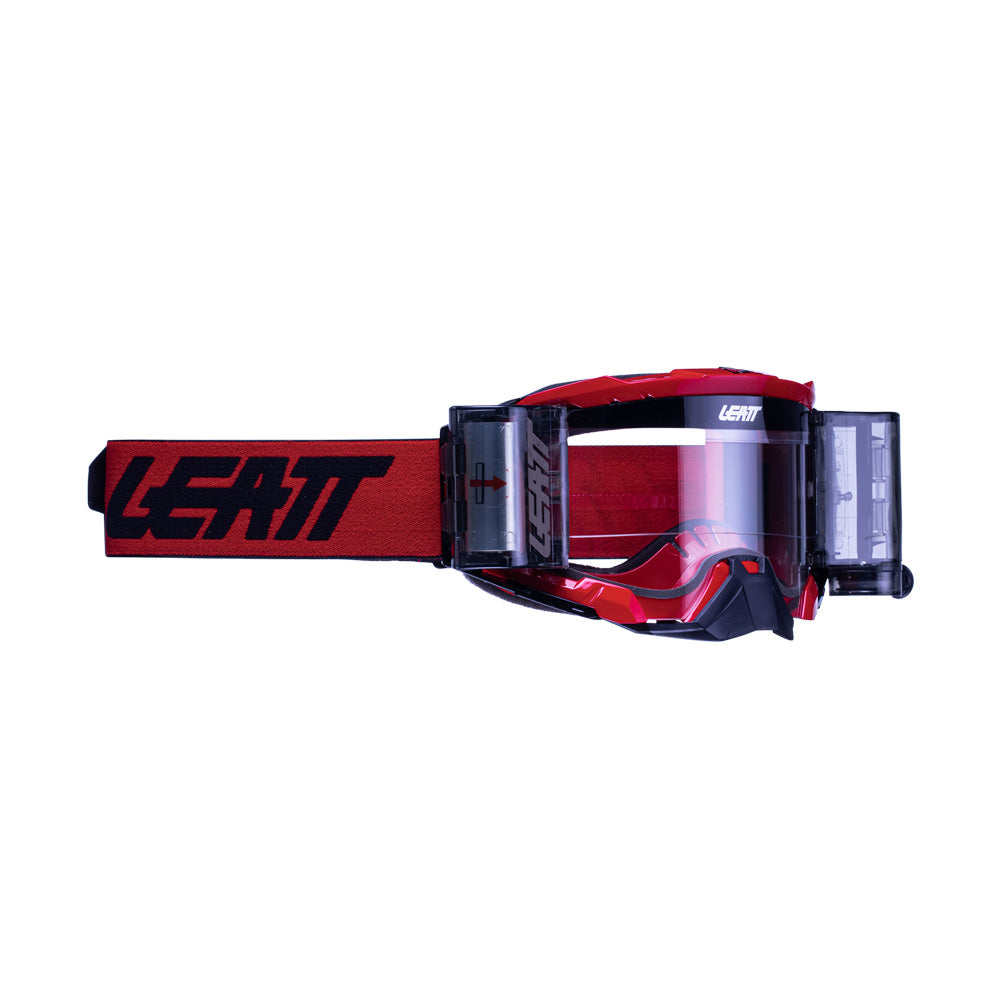 LEATT VELOCITY 5.5 ROLL-OFF RED CLEAR LENS GOOGLES