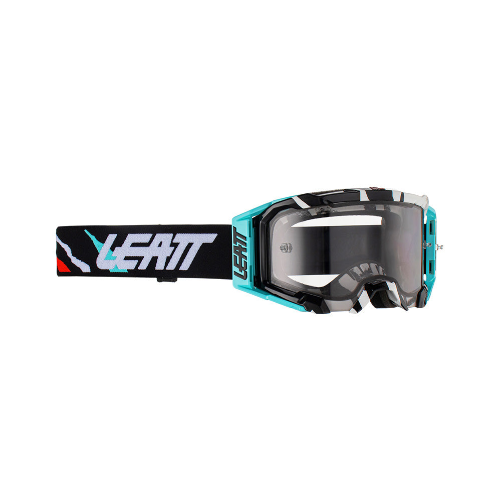 LEATT VELOCITY 5.5 ACID TIGER LIGHT GREY LENS GOOGLES