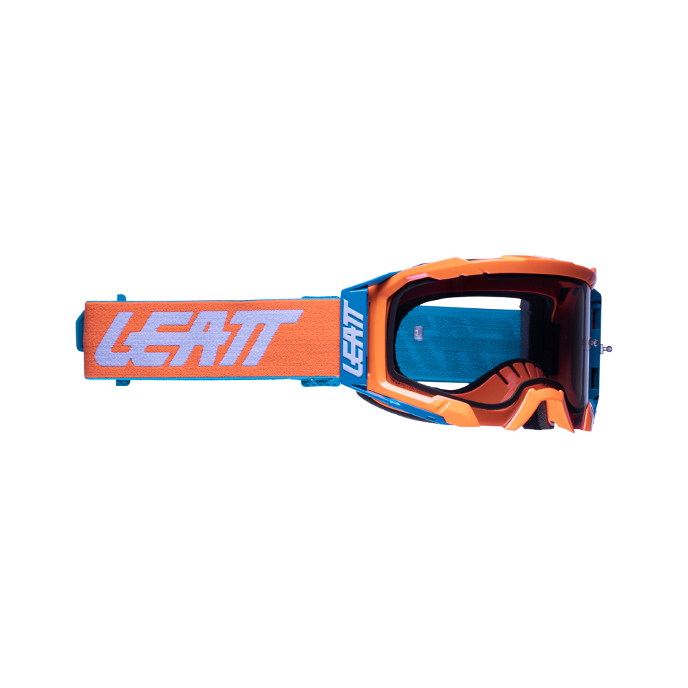 LEATT VELOCITY 5.5 NEON ORANGE LIGHT GREY LENS GOOGLES