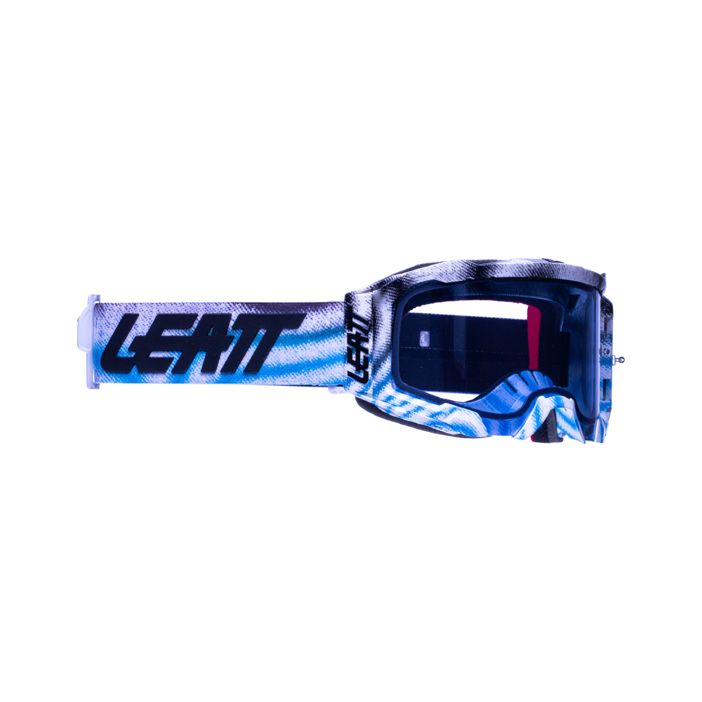 LEATT VELOCITY 5.5 ZEBRA BLUE BLUE LENS GOOGLES