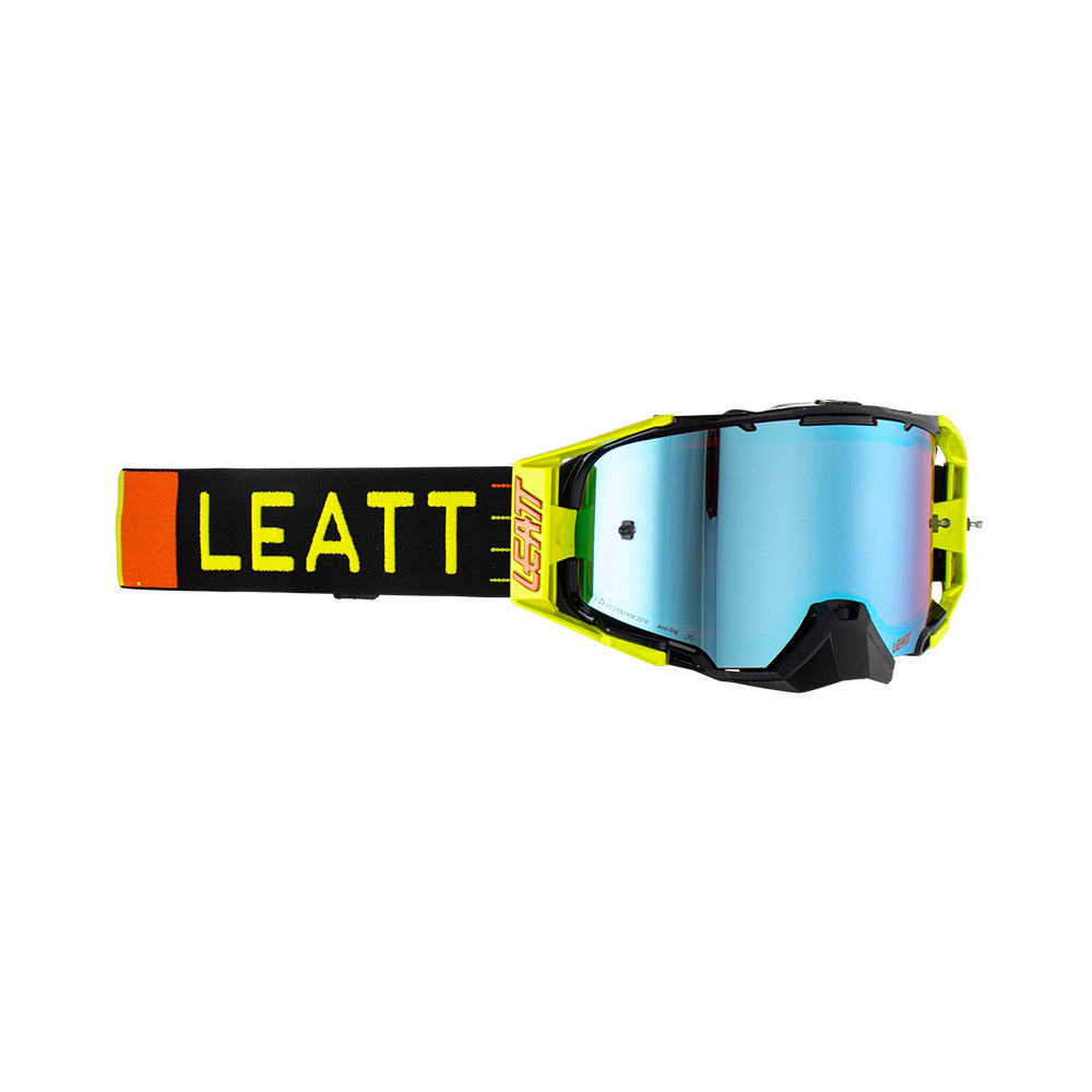 LEATT VELOCITY 6.5 IRIZ CITRUS BLUE LENS GOOGLES