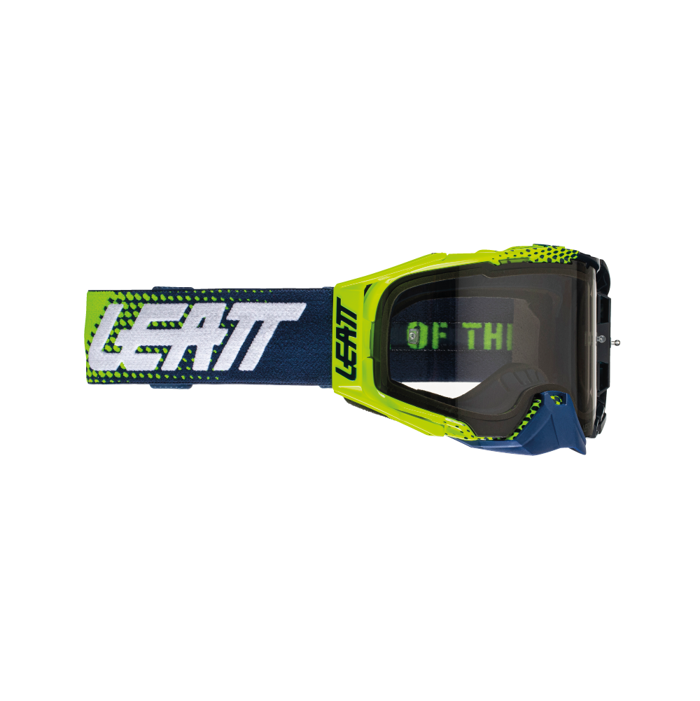 LEATT VELOCITY 6.5 LIME/BLUE LIGHT GREY LENS GOOGLES