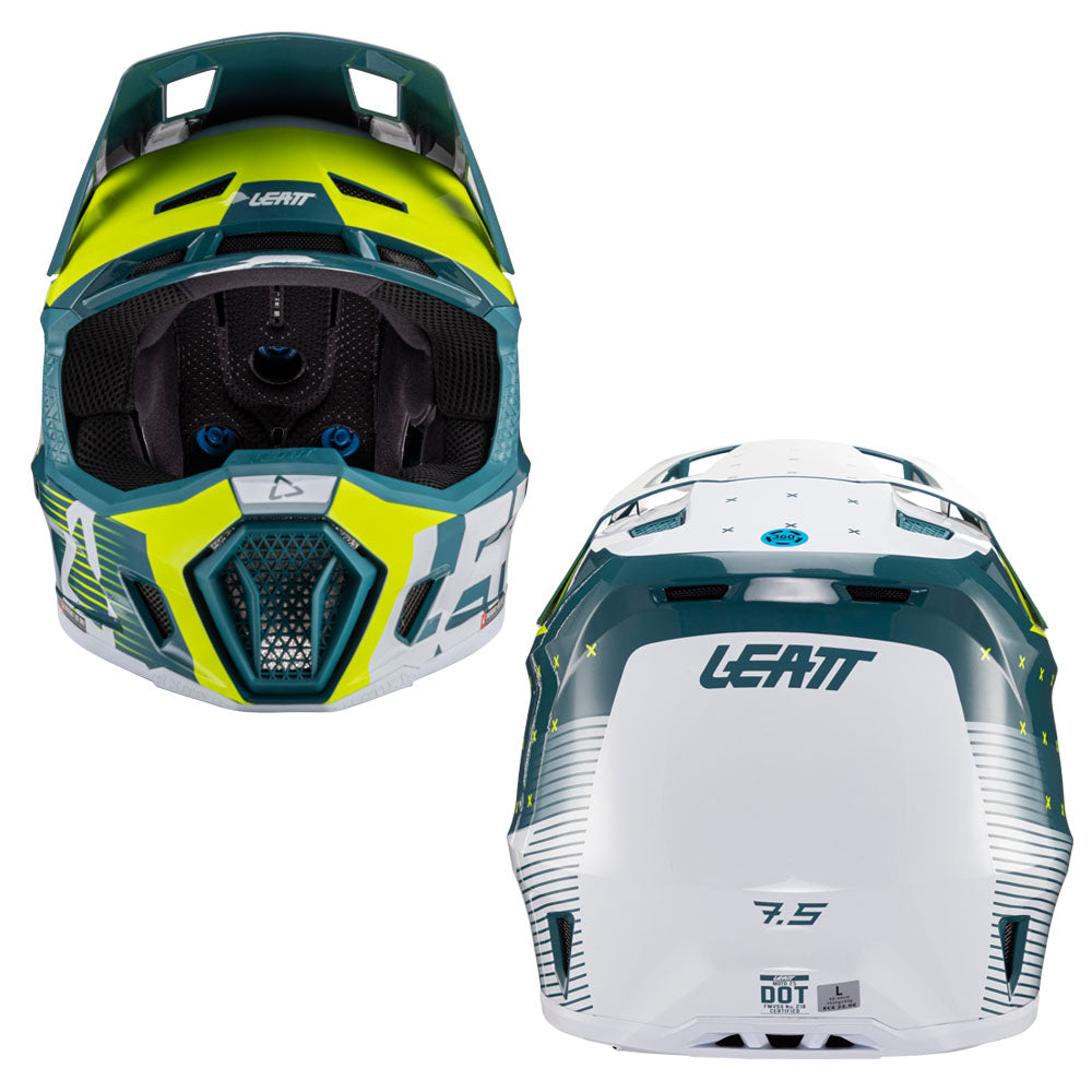 HELMET MOTO 7.5 V24 INCLUDES 4.5 GOGGLE + HELMET BAG (Green)